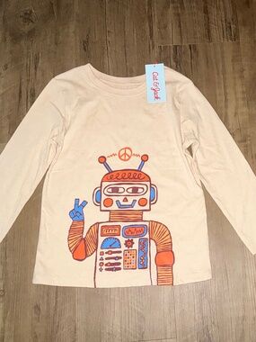 Cat & Jack Toddler Boys' Long Sleeve Robot Graphic T-Shirt, size 5T
